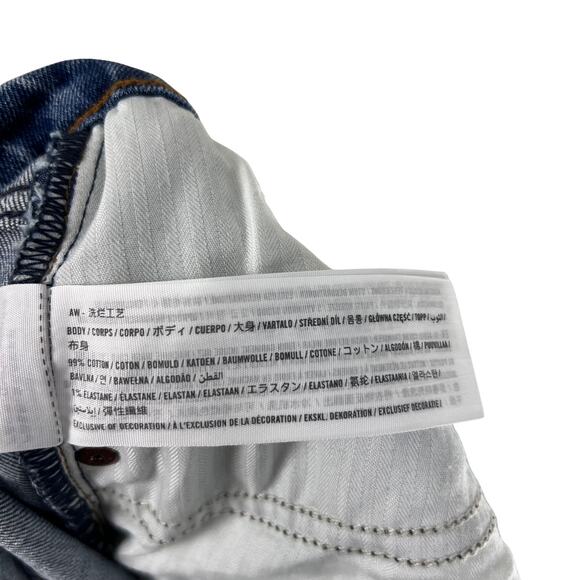 Abercrombie & Fitch ’90s Slim Straight Ultra High Rise Jeans 29 Blue Distressed - Picture 2 of 7